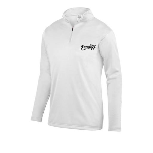 [FOLQFFWH-AS-LOGO2] Decker Men's FlexFleece 1/4 Zip (Adult S, White, Logo 2)